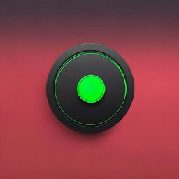 A start button with a dark minimalism design