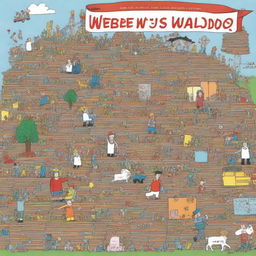 Design a book cover for a 'Where's Waldo' book