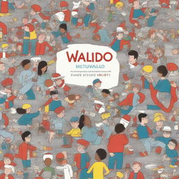 Design a book cover for a 'Where's Waldo' book