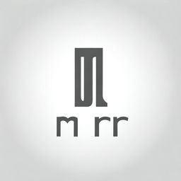 Create a modern and sleek logo based on the word 'MR'