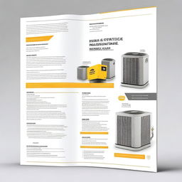 Create a cover page for an HVAC Operating and Maintenance Manual