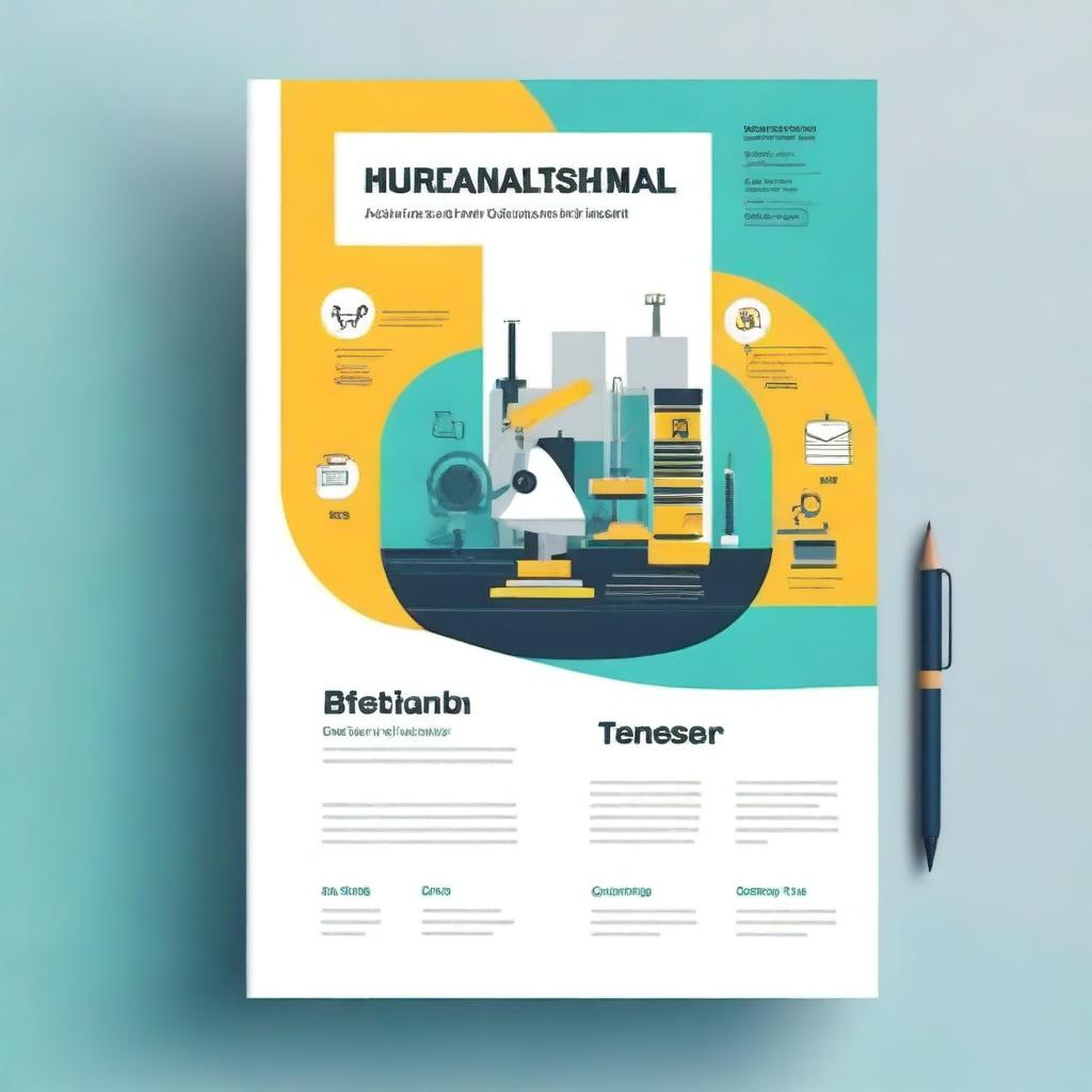 Create a cover page for an 'Operating and Maintenance Manual'