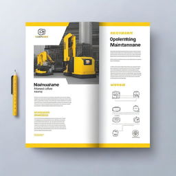 Create a cover page for an 'Operating and Maintenance Manual'