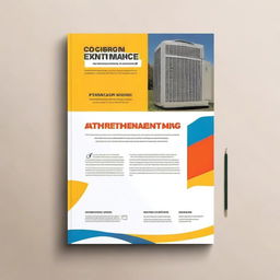 Create a professional cover page for an HVAC Operating and Maintenance Manual