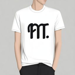 Create a t-shirt design featuring the word 'MR'