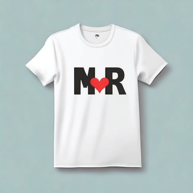 Create a t-shirt design featuring the word 'MR'