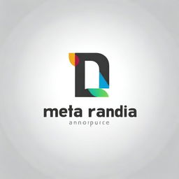 Create a logo featuring the words 'Meta Randa'