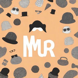 A stylish clothing design featuring the text 'MR'