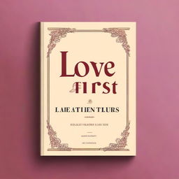 Create a book cover with the title 'Love at First Avoidance' in a fancy and slightly modern font