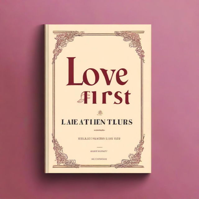 Create a book cover with the title 'Love at First Avoidance' in a fancy and slightly modern font