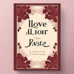 Create a book cover with the title 'Love at First Avoidance' in a fancy and slightly modern font