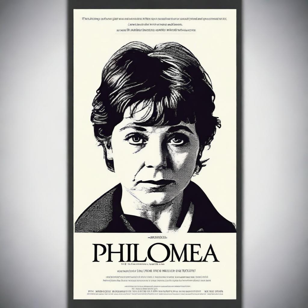 Create a thriller movie poster for a film titled 'Philomena'