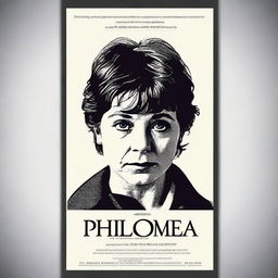 Create a thriller movie poster for a film titled 'Philomena'