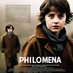 A thriller movie poster for a film titled 'Philomena'