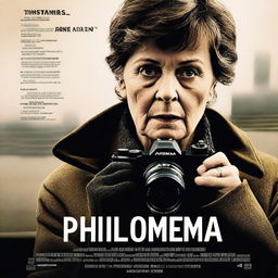 A thriller movie poster for a film titled 'Philomena'