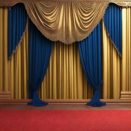 Create a glamorous and prestigious award ceremony backdrop with a dazzling atmosphere