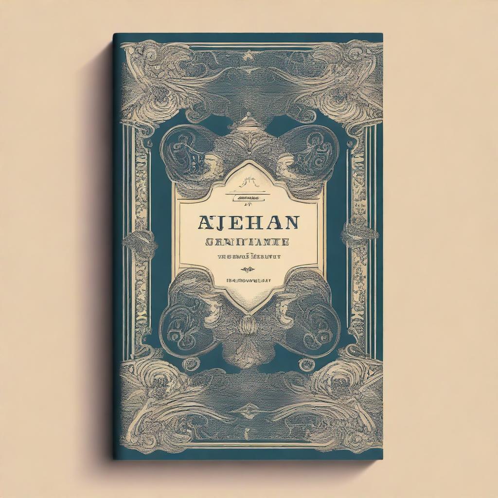 A vintage book cover featuring ornate designs, classic typography, and a nostalgic color palette