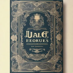 A vintage book cover featuring ornate designs, classic typography, and a nostalgic color palette