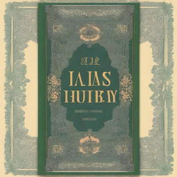 A vintage book cover featuring ornate designs, classic typography, and a nostalgic color palette