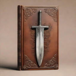 A vintage virtual book cover featuring a prominent sword