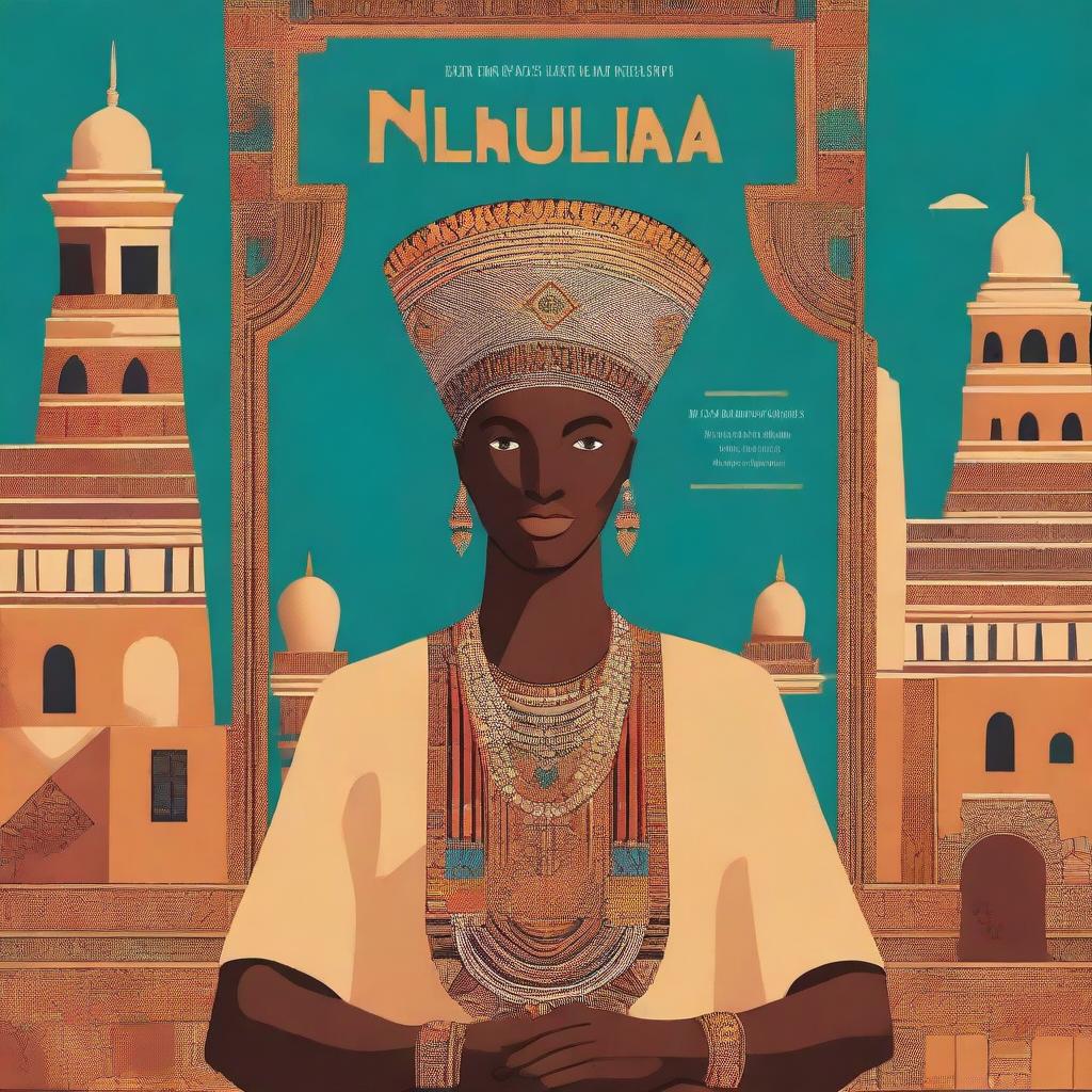 A beautifully illustrated book cover featuring a Nubian character in traditional attire