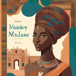 A beautifully illustrated book cover featuring a Nubian character in traditional attire