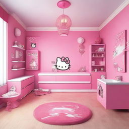 Create a modern and stylish remodel of Hello Kitty