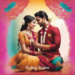 Create a Wattpad cover featuring an Indian wedding