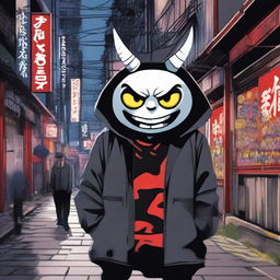 A character who is an Oni minion street artist by day and an evil spirit by night in the Ayakashi clan in Japan