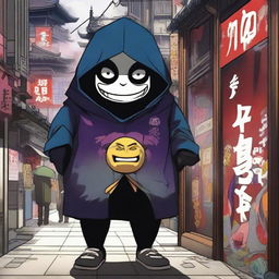 A character who is an Oni minion street artist by day and an evil spirit by night in the Ayakashi clan in Japan