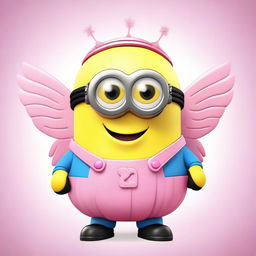 Create an image of a Minion dressed as a bell for Easter