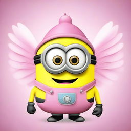 Create an image of a Minion dressed as a bell for Easter