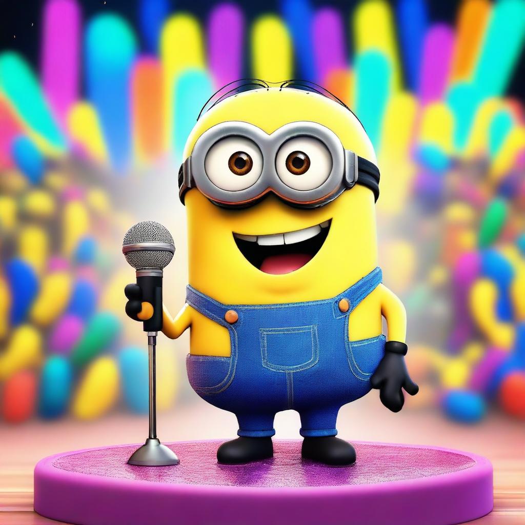 A Minion character finally becomes a popstar, wearing a popstar Minion skin