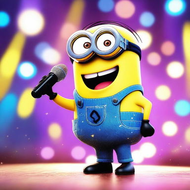 A Minion character finally becomes a popstar, wearing a popstar Minion skin