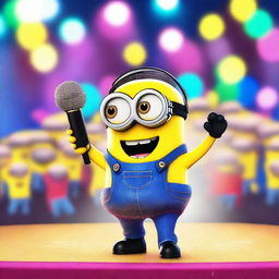 A Minion character finally becomes a popstar, wearing a popstar Minion skin