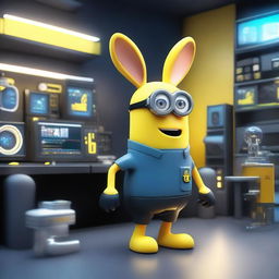 A dark bunny minion undergoes a stylish and modern remodel