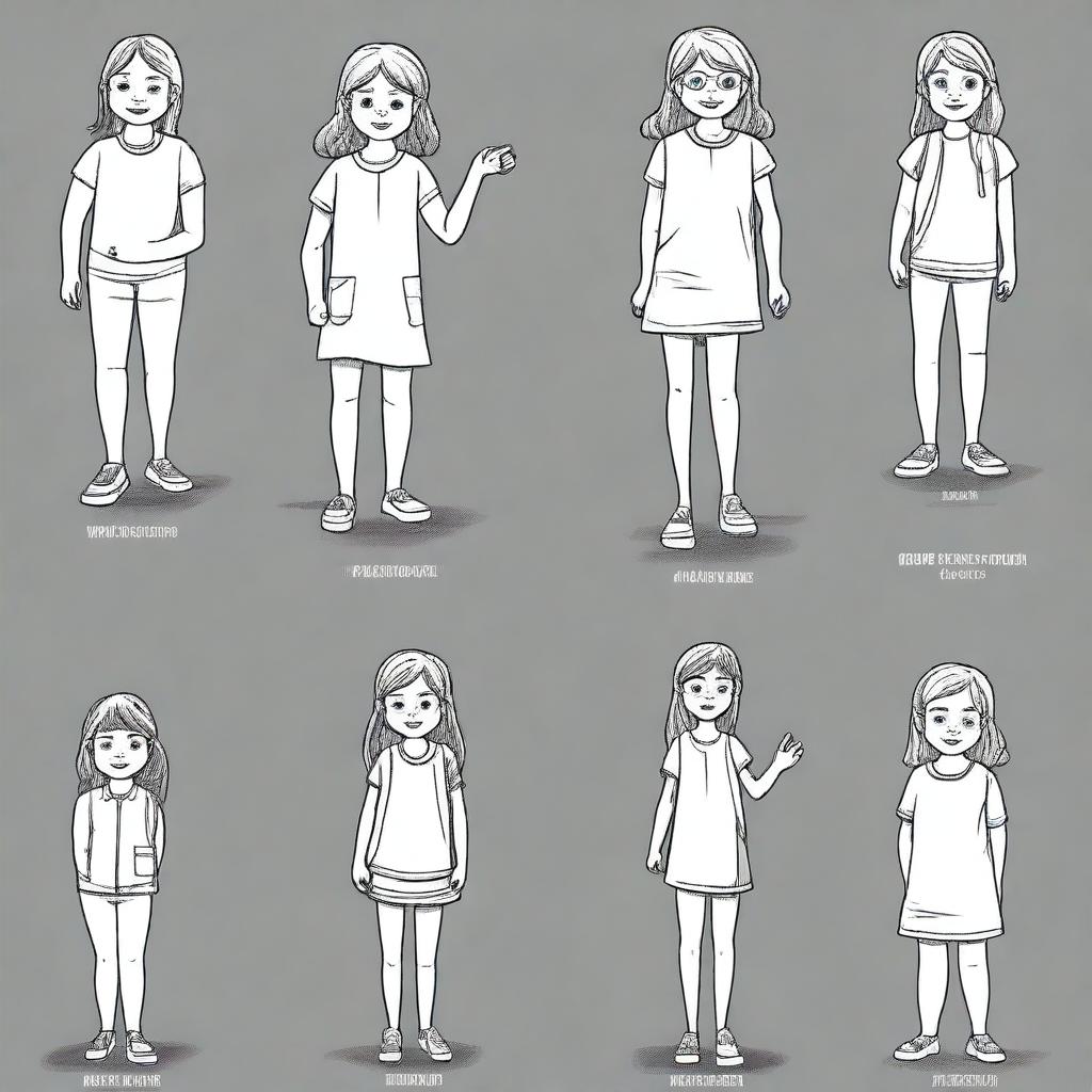 An artistic representation of the various stages in the life of a human girl, from childhood to old age