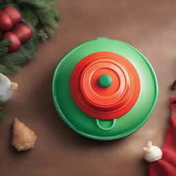 Create a festive and eye-catching social media post for a Holiday (Christmas) Season Sale at Le Creuset