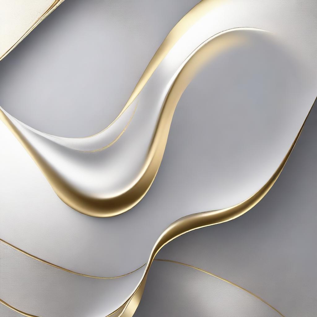 Create a dynamic and elegant background featuring the color #00A9E6, complemented by light silver and gold accents