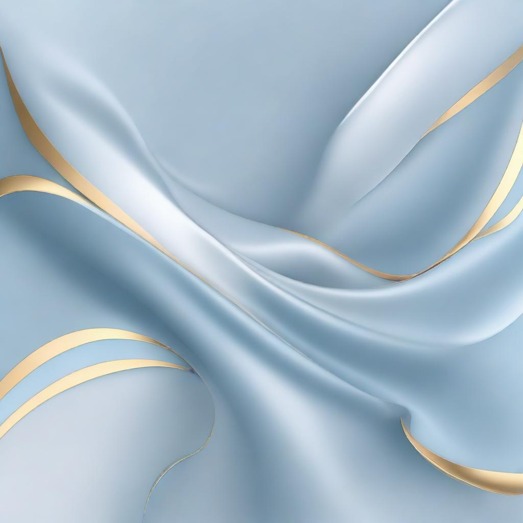 Create a dynamic and elegant background featuring the color #00A9E6, light blue complemented by light silver and gold accents