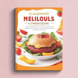 Create an ebook mockup for a cookbook titled 'Super Delicious'