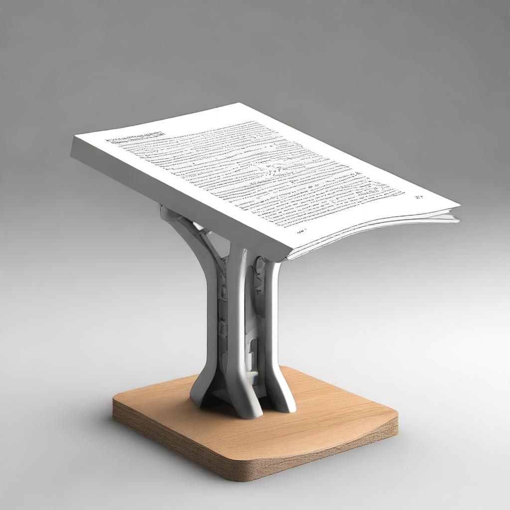 Design an elegant display stand for showcasing the book 'Lort (Internet of Robotics Things)'