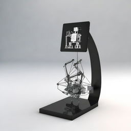 Design an elegant display stand for showcasing the book 'Lort (Internet of Robotics Things)'