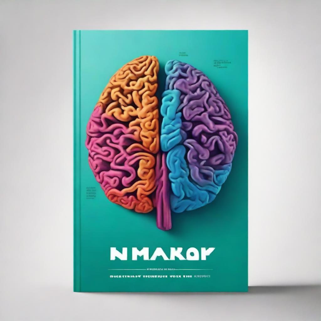 Create a book cover illustrating the human brain