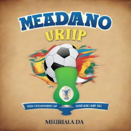 Create a poster for a youth football tournament called Medano Cup in El Medano, municipality of Granadilla de Abona, organized by Abona Cup in collaboration with CD Esmugran