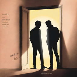 Two men looking at each other with a door in the background