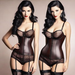 An elegant depiction of retro lingerie and seductive stockings in the world of fashion