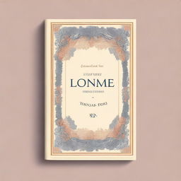 Create an English book cover featuring a classic and elegant design