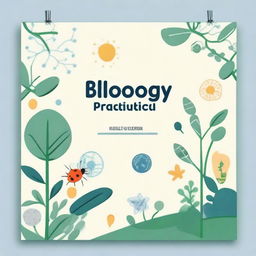 A cover page for a biology practical file