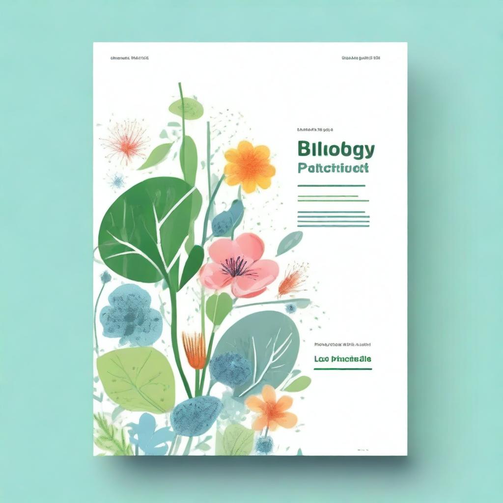 A cover page for a biology practical file